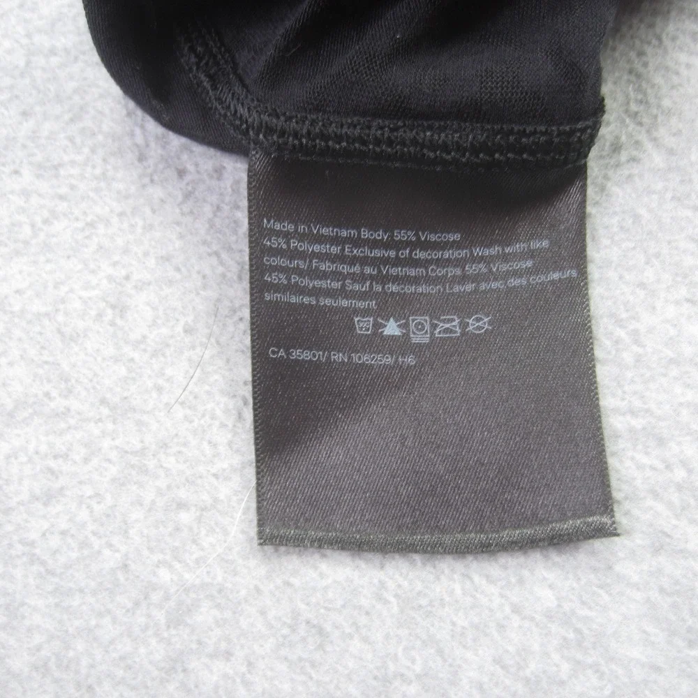 Lululemon Loop Around Shirt Womens 2 Black Swiftly Tech‎ Lace Athletic Yoga  Tee